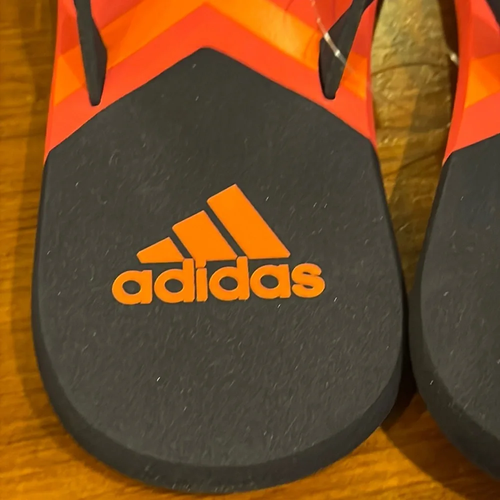 Adidas Eezay Flip Flops Thongs Sandals Shoes new F35031 Blue pink Women’s Size 7_8